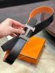 Perfect Replica Hermes Tan Black Reversible Belt 38mm with H Buckle (4)_th.jpg